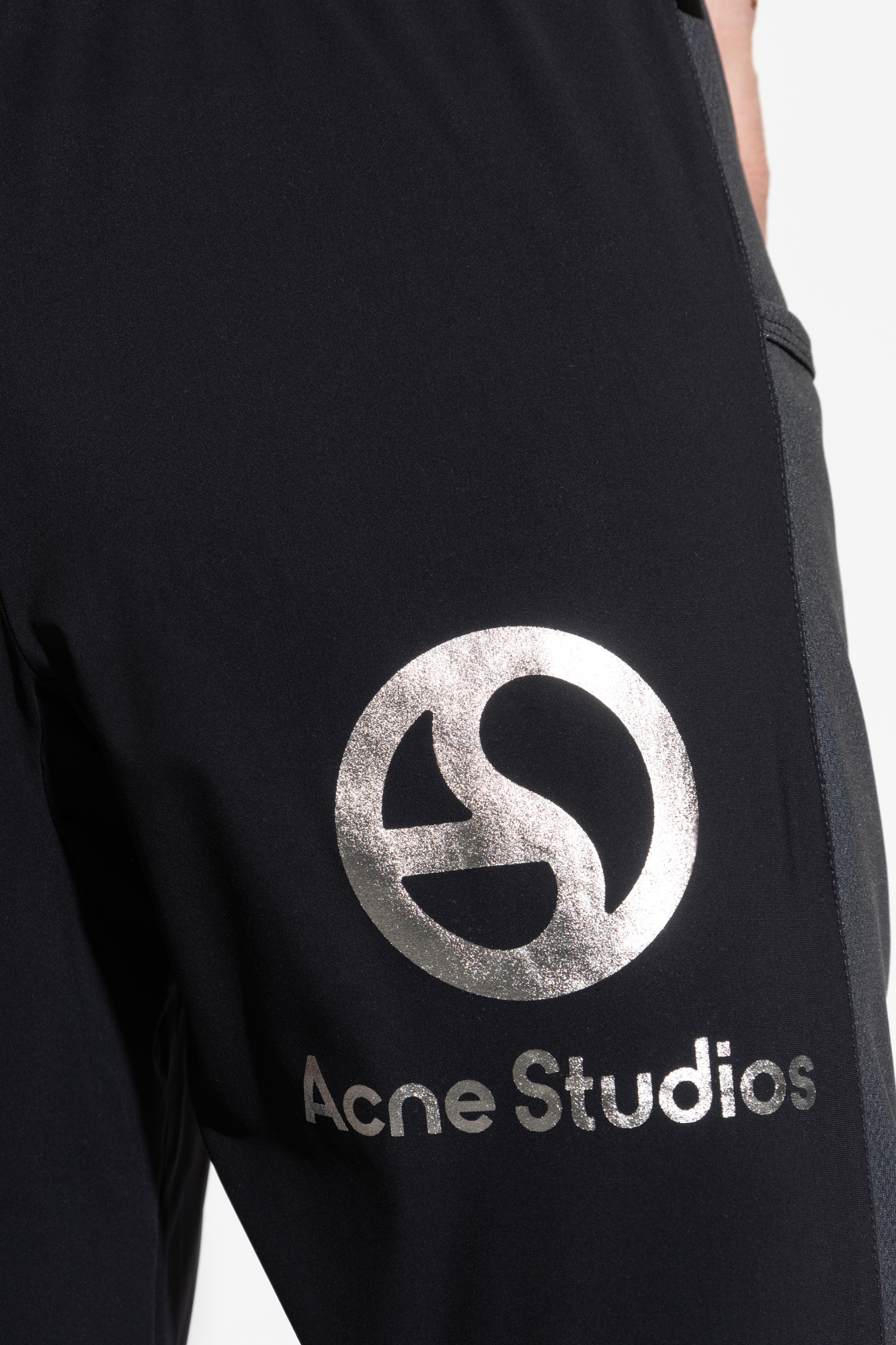 Black Pants with logo Acne Studios - Vitkac France